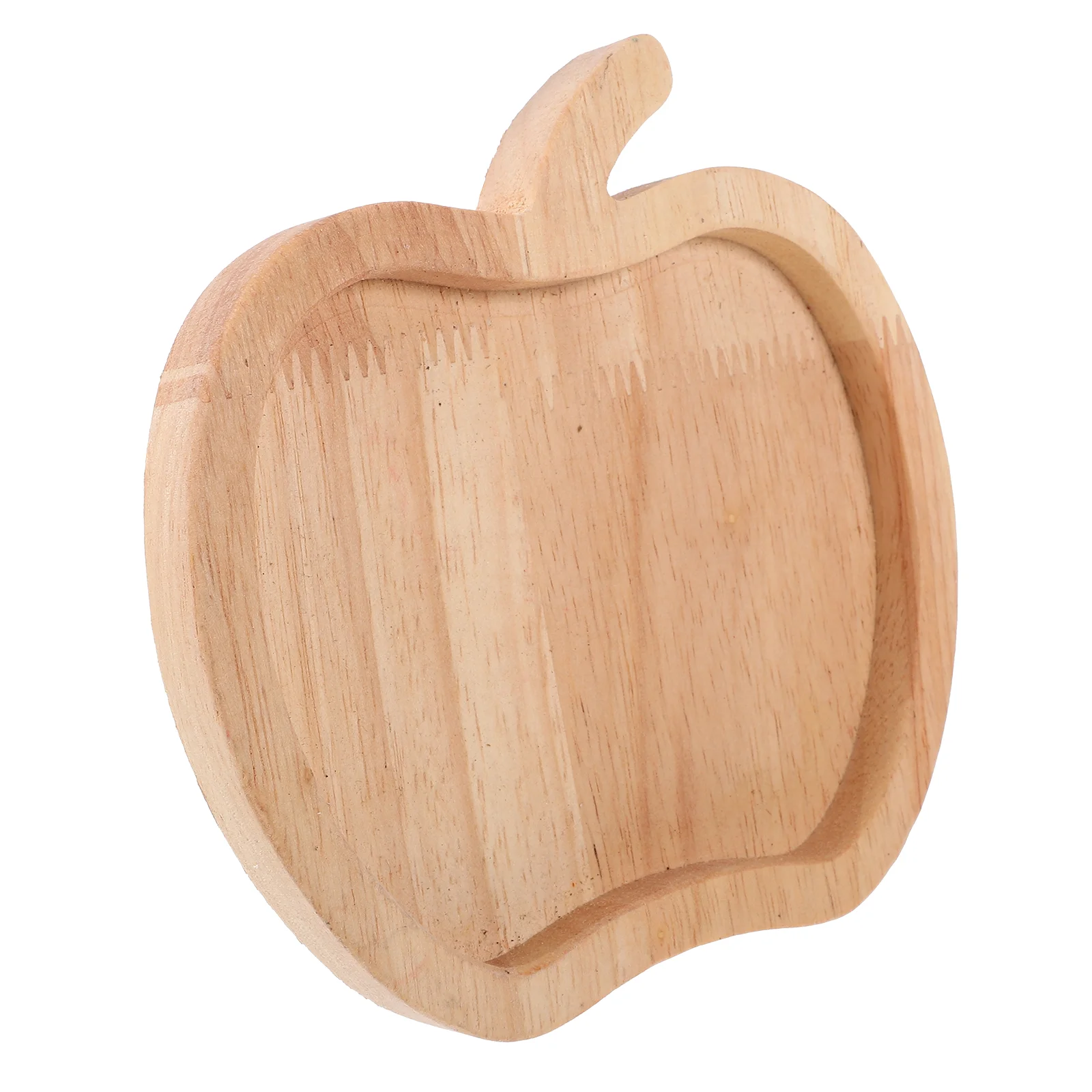 

Serving Tray Fruit Snack Storage Plate Cartoon Apple Shaped Food Tray for Home wood snack tray food plate