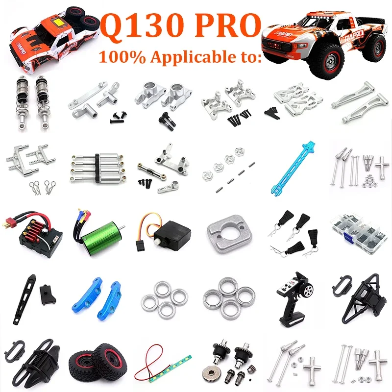 SCY Q130 16101 16102 16103 16201 16101 Pro RC Car 1:16 Blue Upgraded Metal Spare Parts Model 4WD/Original Spare Parts 6312 6313