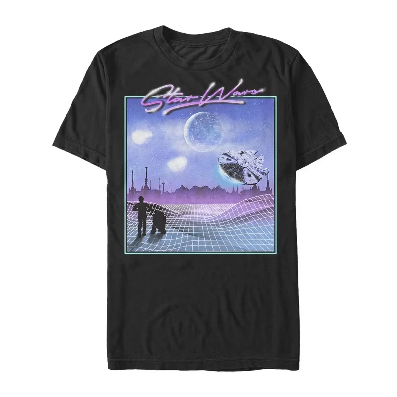 

Star Wars Peripheral Printed Pure Cotton Short Sleeved Unisex Summer Loose Sports Daily Commuting Round Neck T-shirt