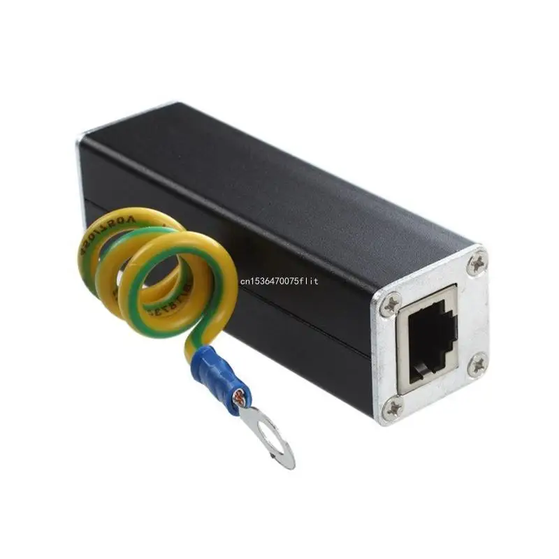 Gigabit Ethernet Protector Ethernet Suppressor for Networking Camera Switches,Metal Housing Secure DropShipping