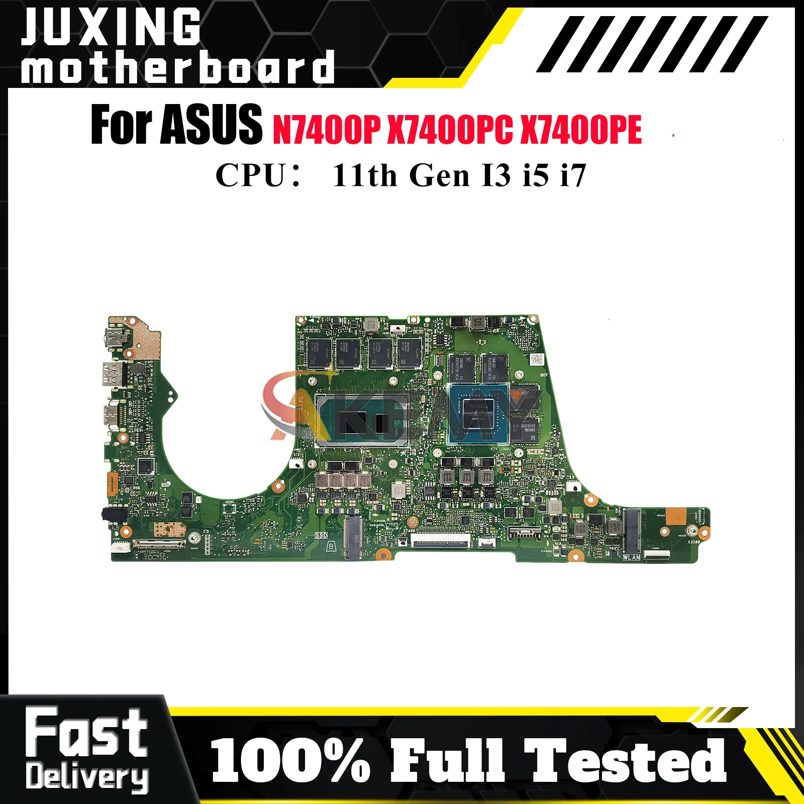 

X7400PC Laptop Motherboard For ASUS V3400P X7400P X7400PE K3400P X7400PC N7400P K3500P V3500P Mainboard With 11th Gen I3 i5 i7