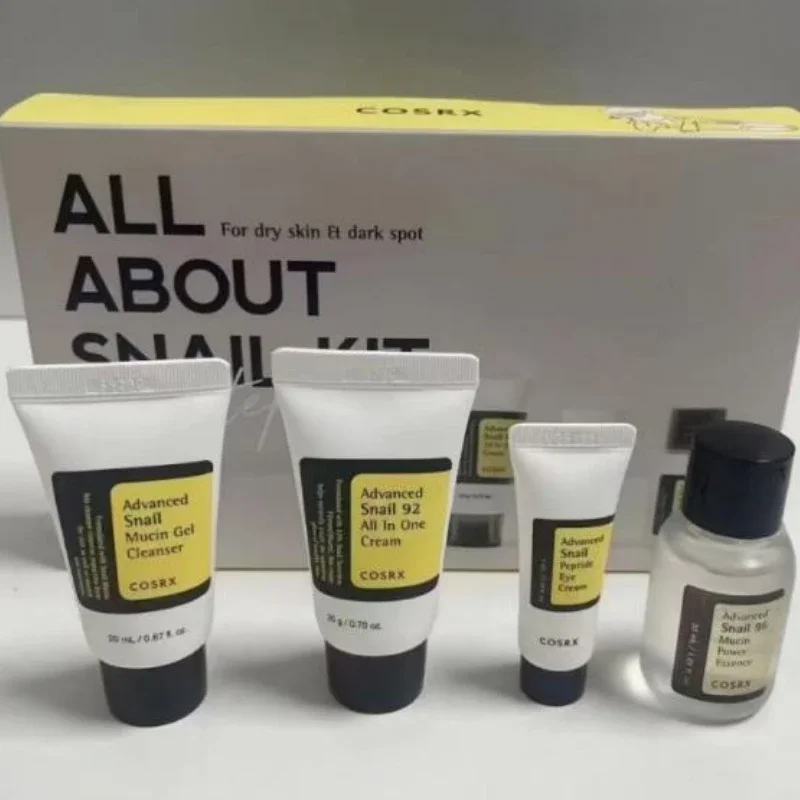 مجموعة الحلزون من Cosrxs Mucin جل منظف Mucin Power Essence Peptideeye كريم الكل في واحد كريم 4 قطع مرطب ومضاد للشيخوخة #2