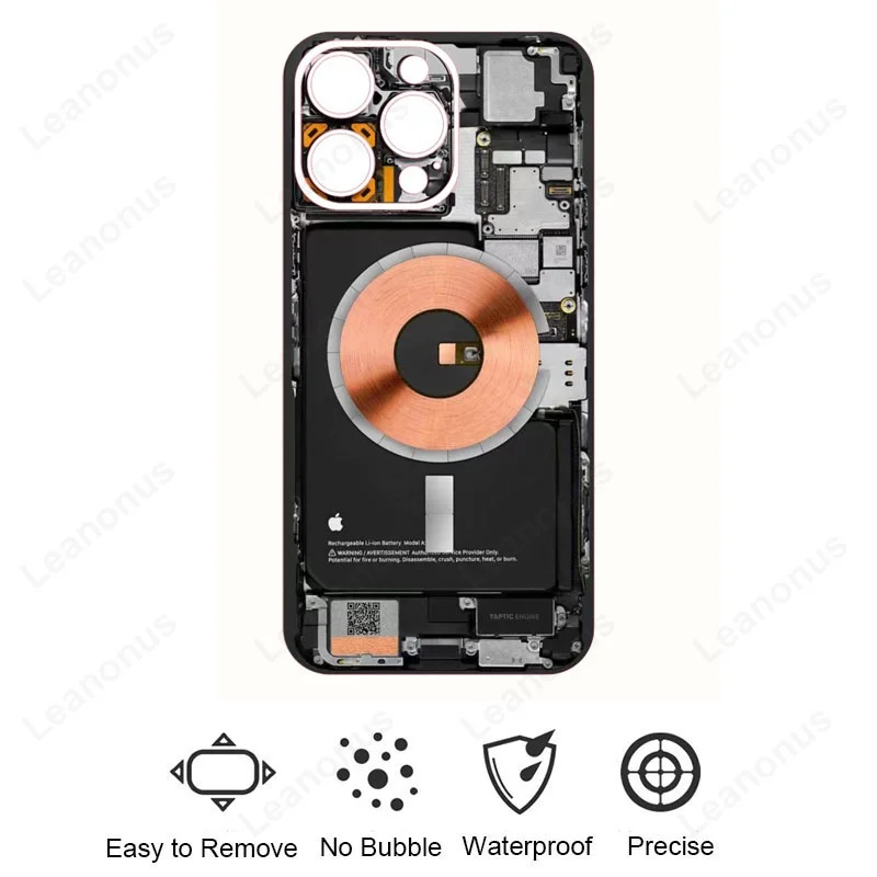 Circuit Camouflage Wrap Tear Down Skin For iPhone 16 15 14 13 Pro Max 16Pro 15Pro Protector Cover Change Color Sticker Back Film image 3