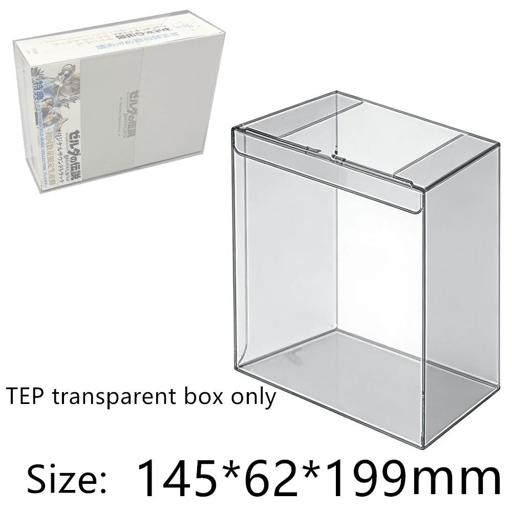 Transparent Box Protector For The Legend of Zelda: Breath of the Wild First Limited OST CD Storage Game Shell Clear Display Case