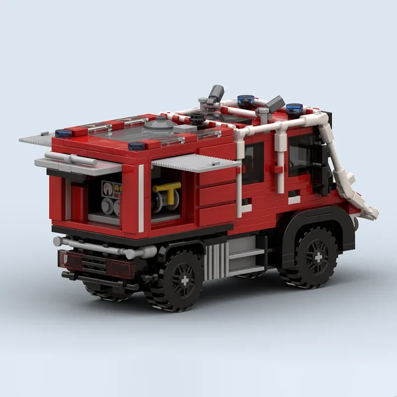 Moc Bausteine Utrecht Wildland Feuerwehrauto Technologie Modulare Ziegel Modell Geschenke Weihnachten Spielzeug DIY Sets Montage!