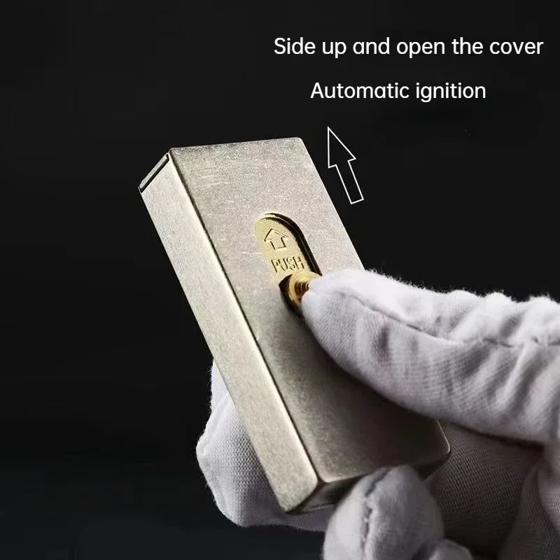 2025 ZORRO New Rare Upward Slide Lighter New Design of Automatic Ignition Gasoline Smoking Lighter Men\