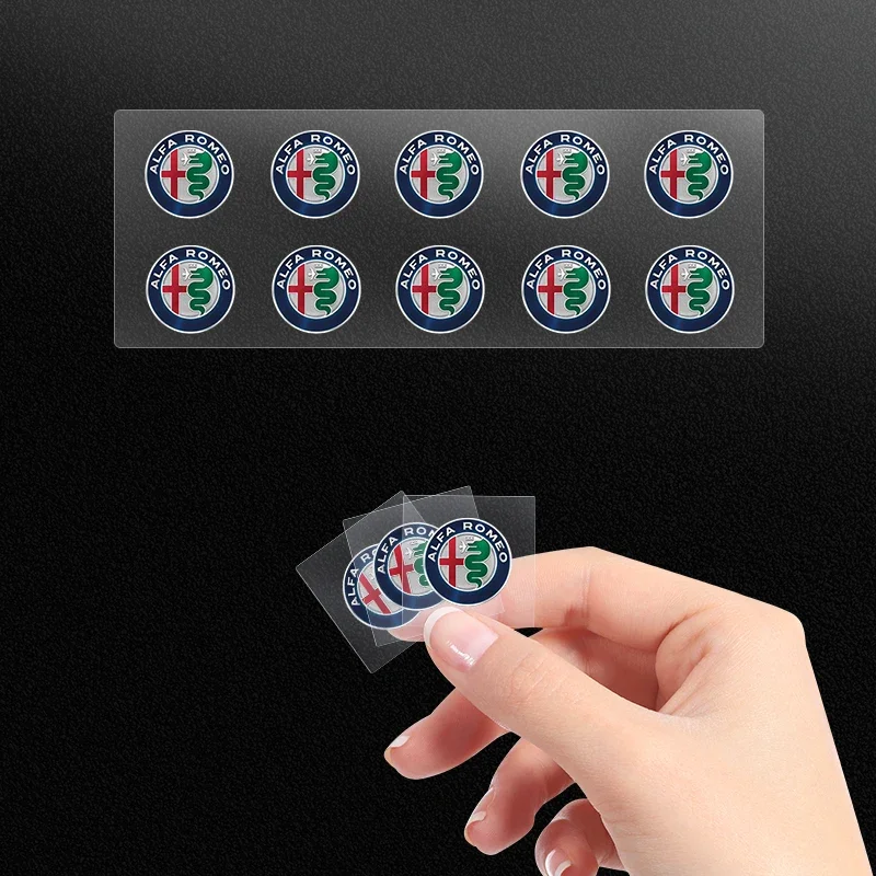 Alfa Romeo Car Interior Decorative Emblem Badge Decal Sticker For Giulia Stelvio Giulietta 156 159 Interior Accessories