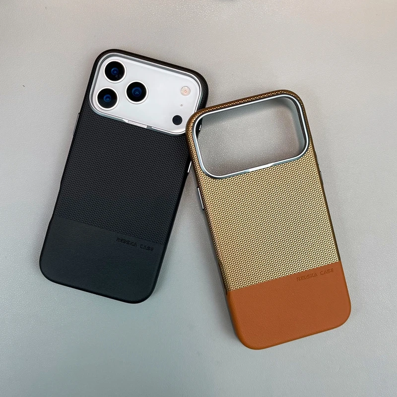 HOCE With Camera Control Button Magnetic Case For iPhone 17 16 Pro Max 17 Air Hit Color Leather Wireless Charge Shockproof Cover
