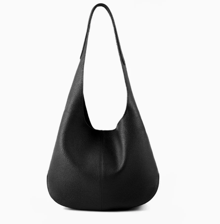 NIKI BAGS women Large-capacity big hobo shoulder bag cowhide leather commuter bag High-quality office shopping bag