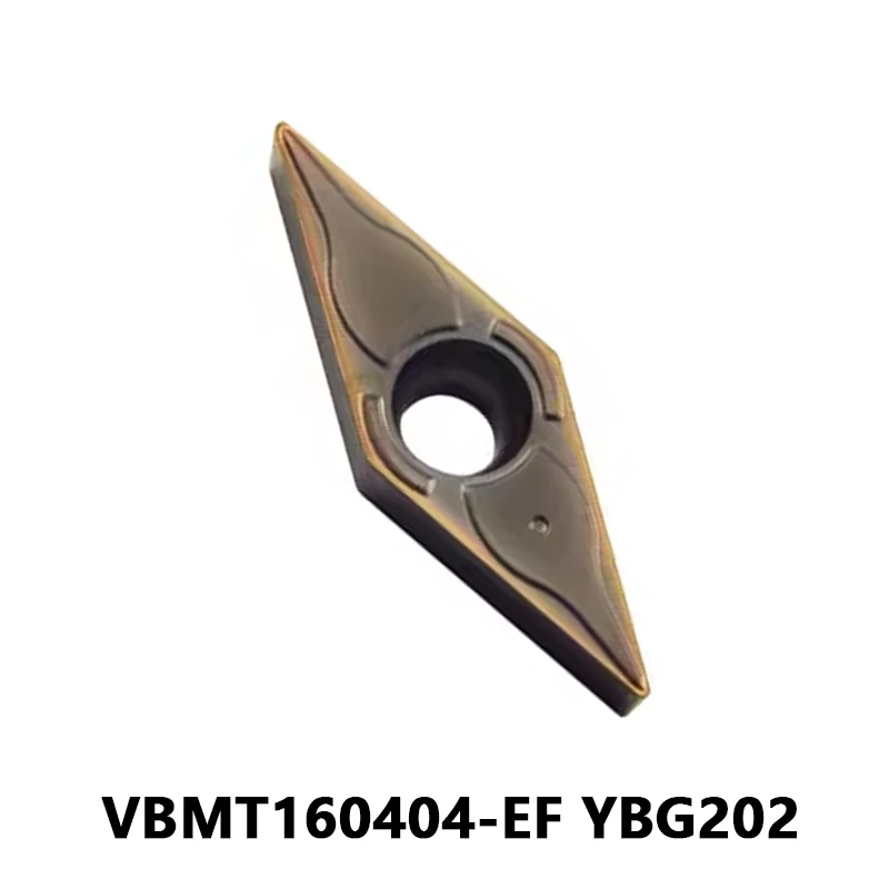 

VBMT160404 VBMT160404-EF YBG202 VBMT for General Processing CNC Lathe Cutting Turning Tool Carbide Inserts High-Quality Machine