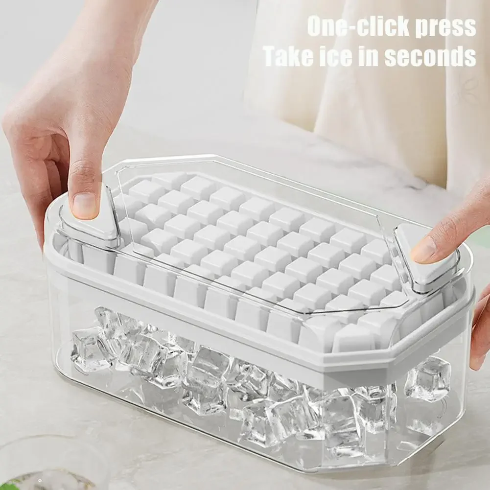 Pressing Ice Cube Mould Button Release Ice Box Easy To Take Off The Mold Freezing Magic Weapon