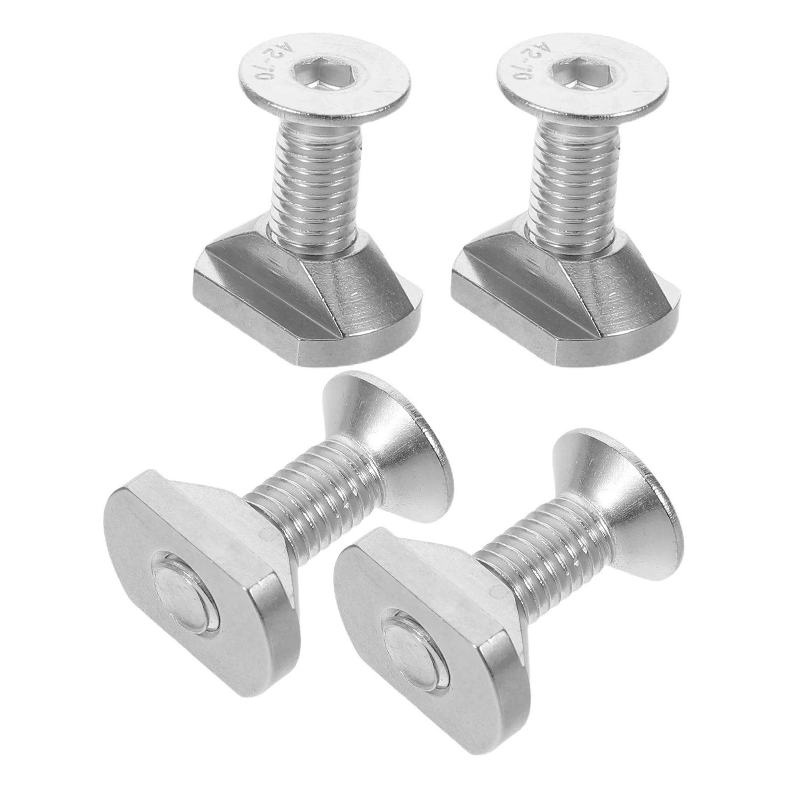 4 قطعة M8 Hydrofoil T-المكسرات الفولاذ المقاوم للصدأ انزلاق المكسرات ل لوح التزلج احباط المسارات الجناح احباط تصاعد مجموعة أدوات سوب Kiteboard #1