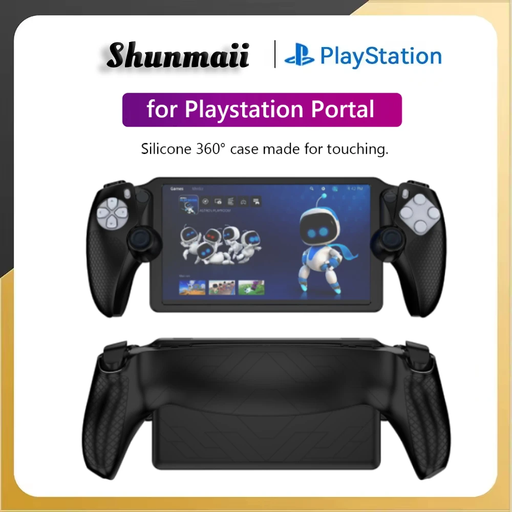 

Shunmaii Protective Case for PS5 Portal Game Console Shockproof Skin Sleeve Cover Soft Case for PS5 Portal Gaming Accessories