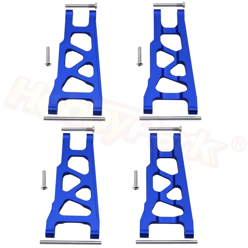 HobbyPark Front & Rear Aluminum Suspension Arms Set for 1/10 Traxxas Slash 4x4 (Blue)