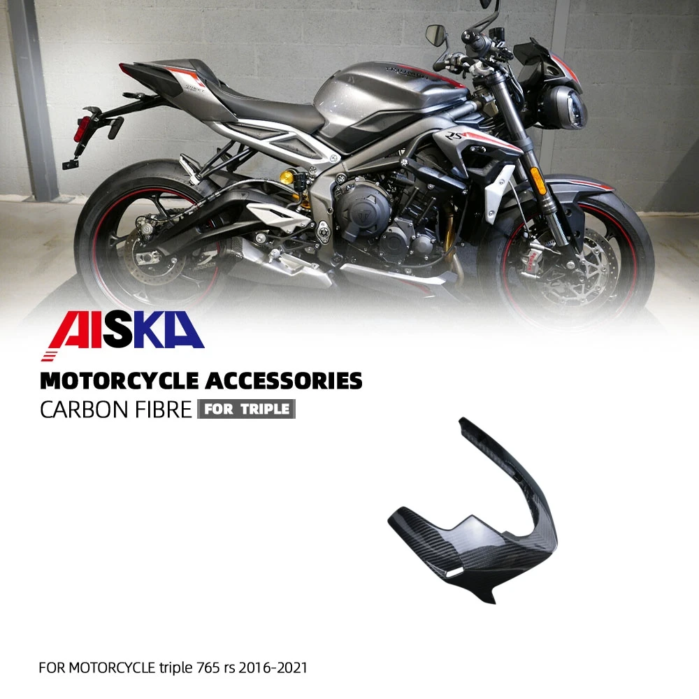 For Triumph Street Triple 765 RS Modified 3K Carbon Fiber Belly Pan Motorcycle Accessories 2016-2021