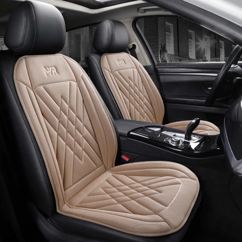 2026 New Recessed Mesh Fabric Car Seat Cover - Universal All-Season Front and Rear Passenger Breathable Seat Pad