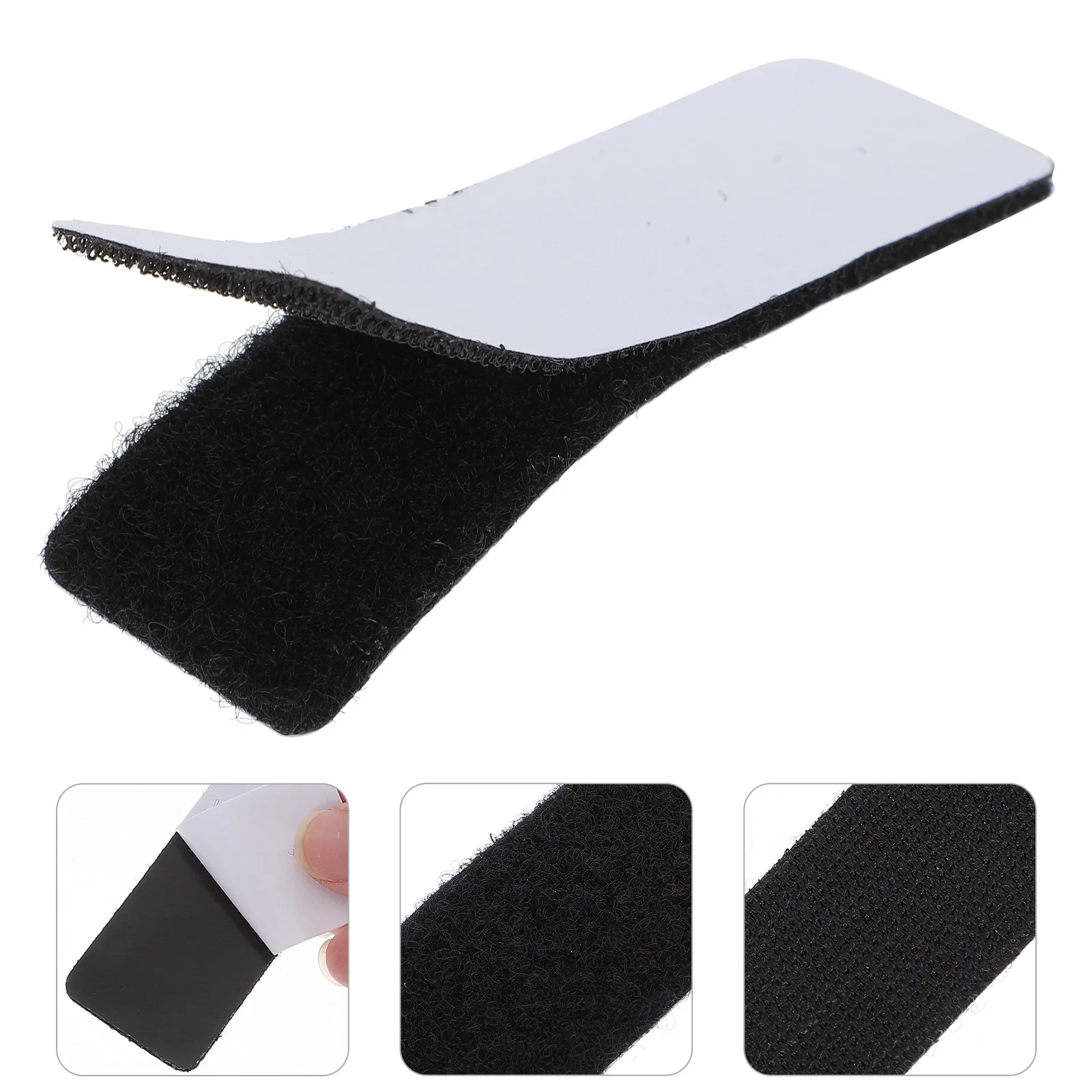 

40 Pcs Hook Loop Tape Self Adhesive Tape Double Sided Hook Loop Strips Wall Mounts ganizers Hardware