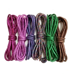 Metallic Glitter Round Shoelaces Bling Shoe Strings Shoe Laces for Sneaker Sport Shoes 140cm /55