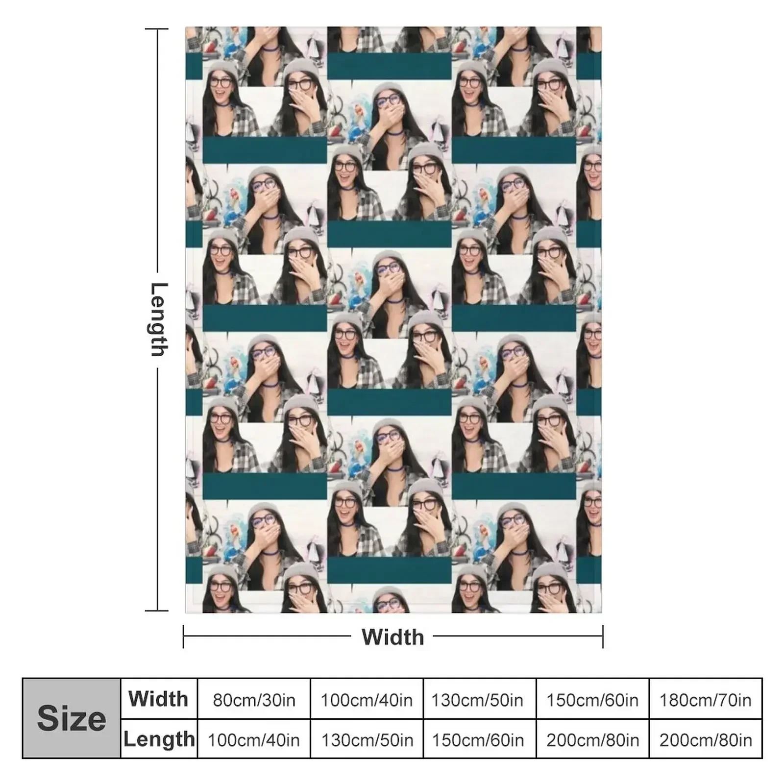 Sssniperwolf laughing collage Throw Blanket blankets ands Tourist christmas gifts Sofa Quilt Blankets