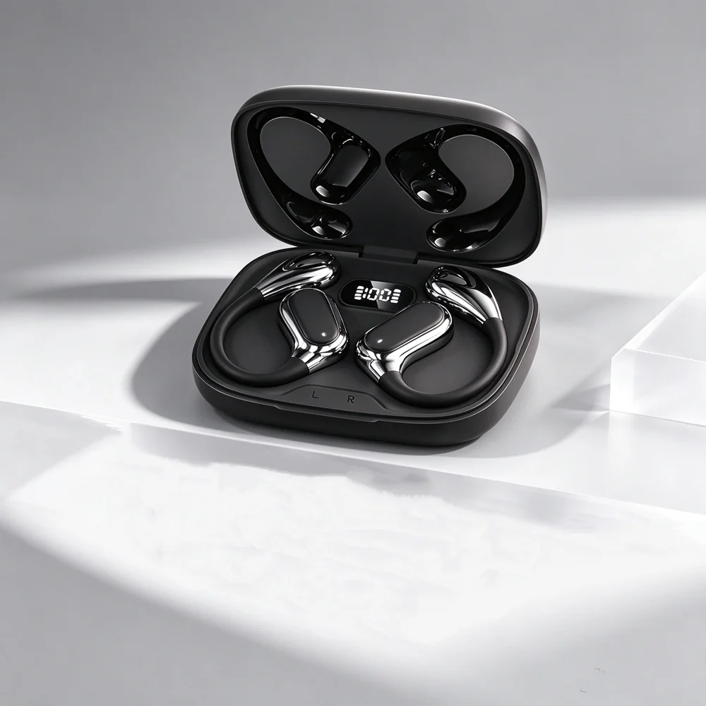 Wireless Earphones Bluetooth 5.3 True Wireless Earbuds with Mic HD Call Waterproof Touch Sport Headset for All Smartphones