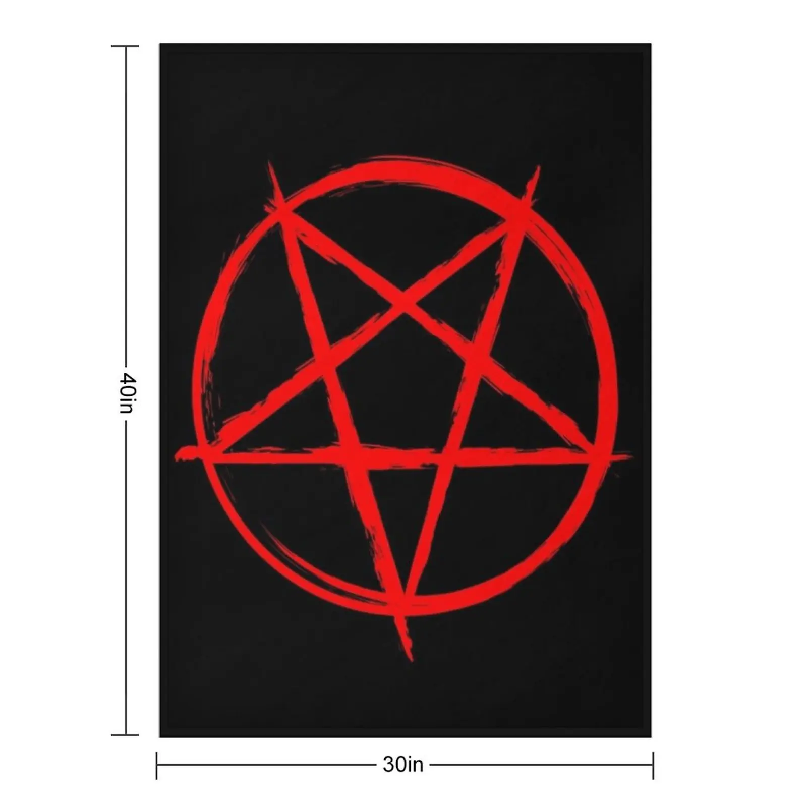 Pentagram Bloody Throw Blanket Extra Large Throw Designers Cute Beach Thins Luxury Throw Blankets