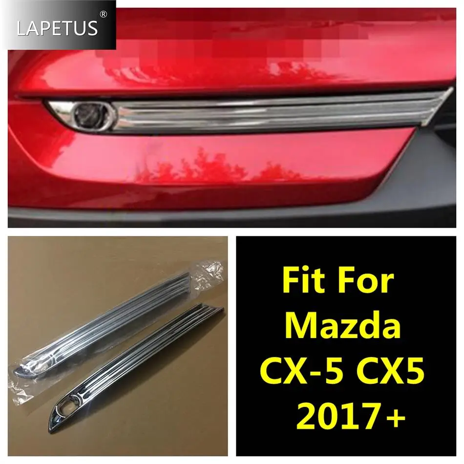 

ABS Front Bumper Reflector Fog Lights Lamps Eyebrow Decor Panel Cover Trim For Mazda CX-5 CX5 2017 - 2023 Car Chrome Accessories