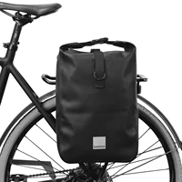 Bolsa multifuncional para asiento trasero de bicicleta, bolso de gran capacidad para deportes al aire libre, alforjas de hombro