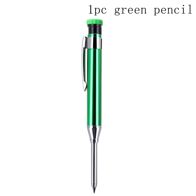 6Colors 2.8mm Metal Solid Carpenter Mechanical Pencil with Sharpener 2B Lead Core Deep Hole Construction Marking Scriber Tool - Image 19