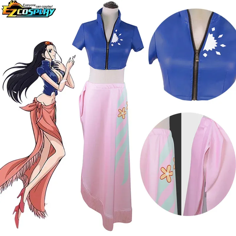 A Loving Family Nico Robin Cosplay Costume Dress Outfits Halloween Carnival Suit For Girls 2025 New