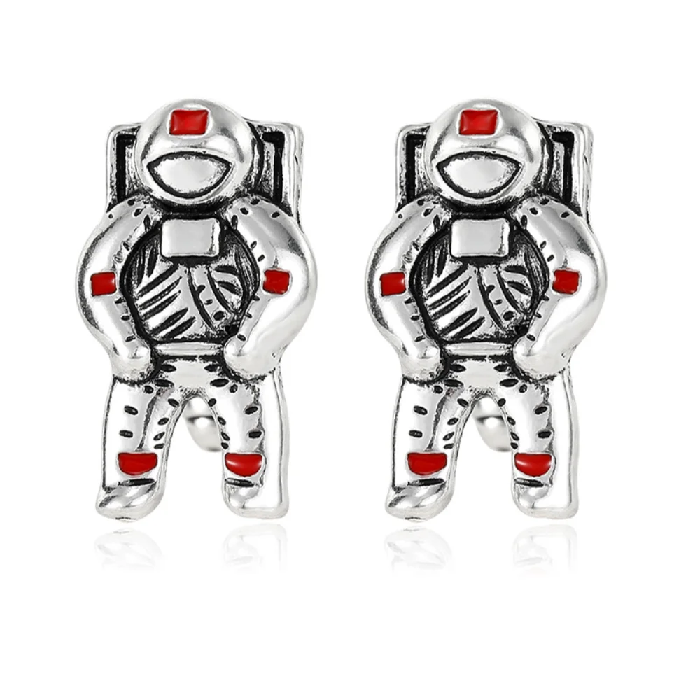 Retro Vintage Astronaut Cufflinks Space Astronaut Style Cufflink Business Shirt Sleeve Studs