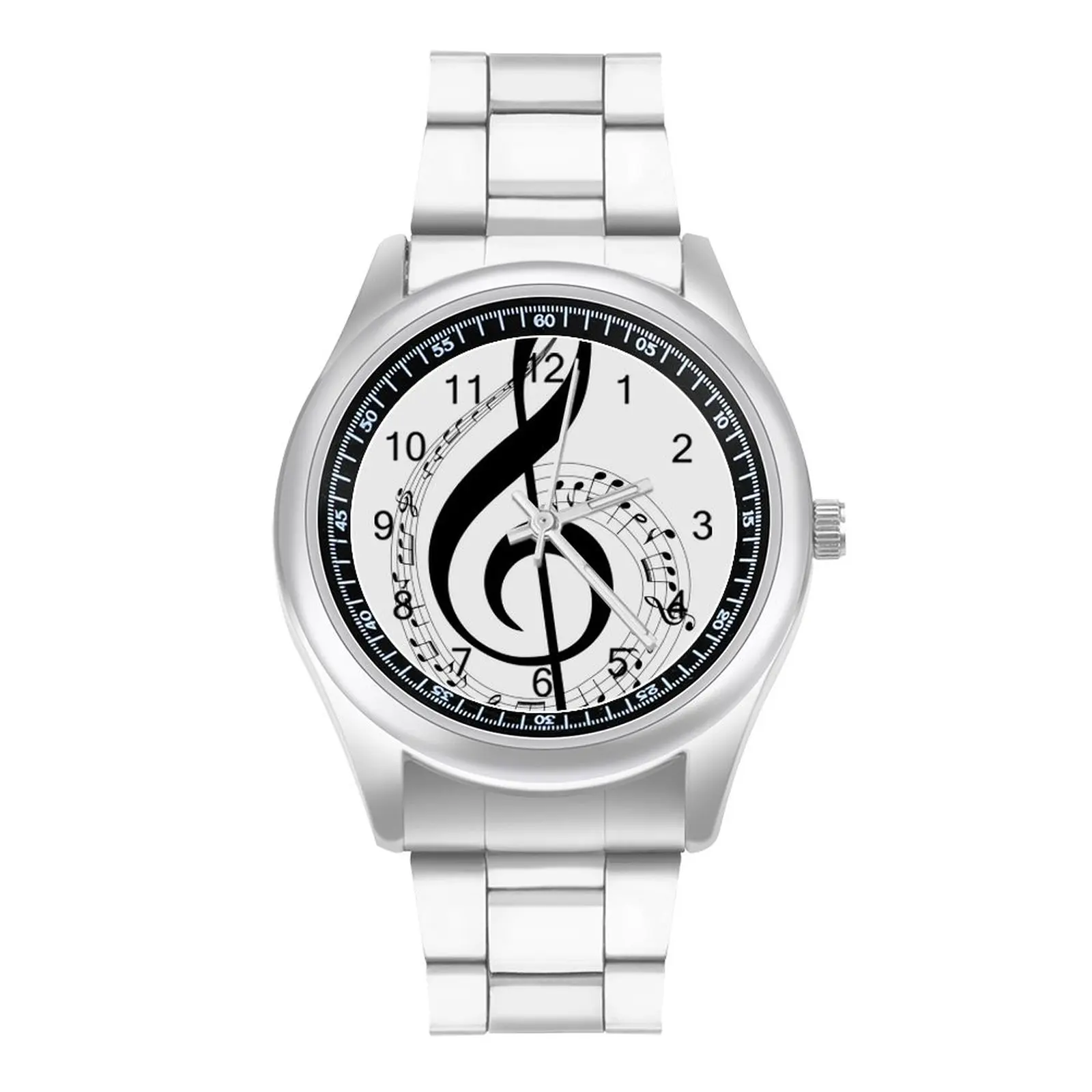 Music Notes Quartz Watch Music New Unusual Wrist Watch Steel Lady Sports Design Wristwatch