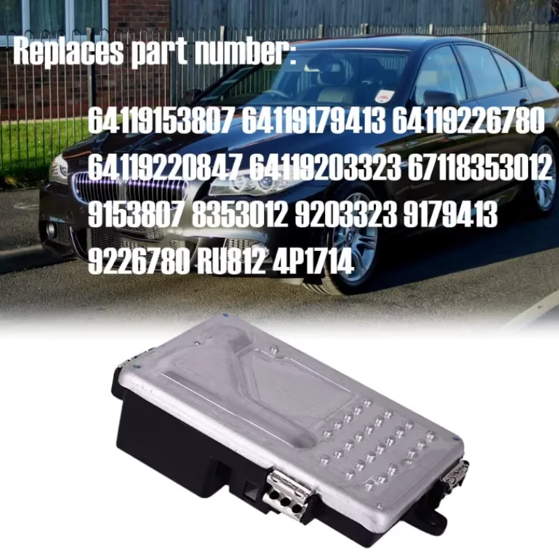 

64119226780 AC Heater Blower Motor Regulator Resistor 64119311938 for BMW F10 F11 F01 528i 535i 535d