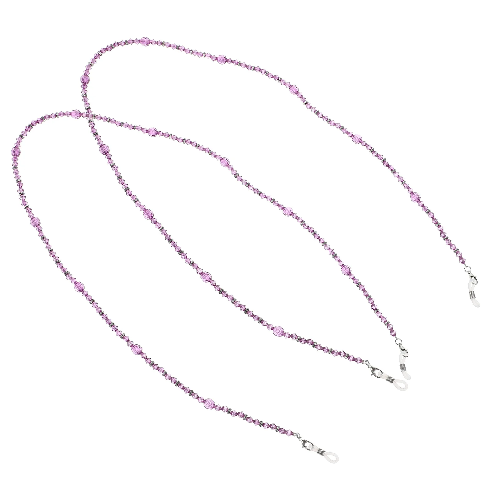 2Pcs Durable Handmade Beading Glasses Chain Perfect for Running Hiking Cycling Fashionable Eyewear Decor Gift Glasses Chain