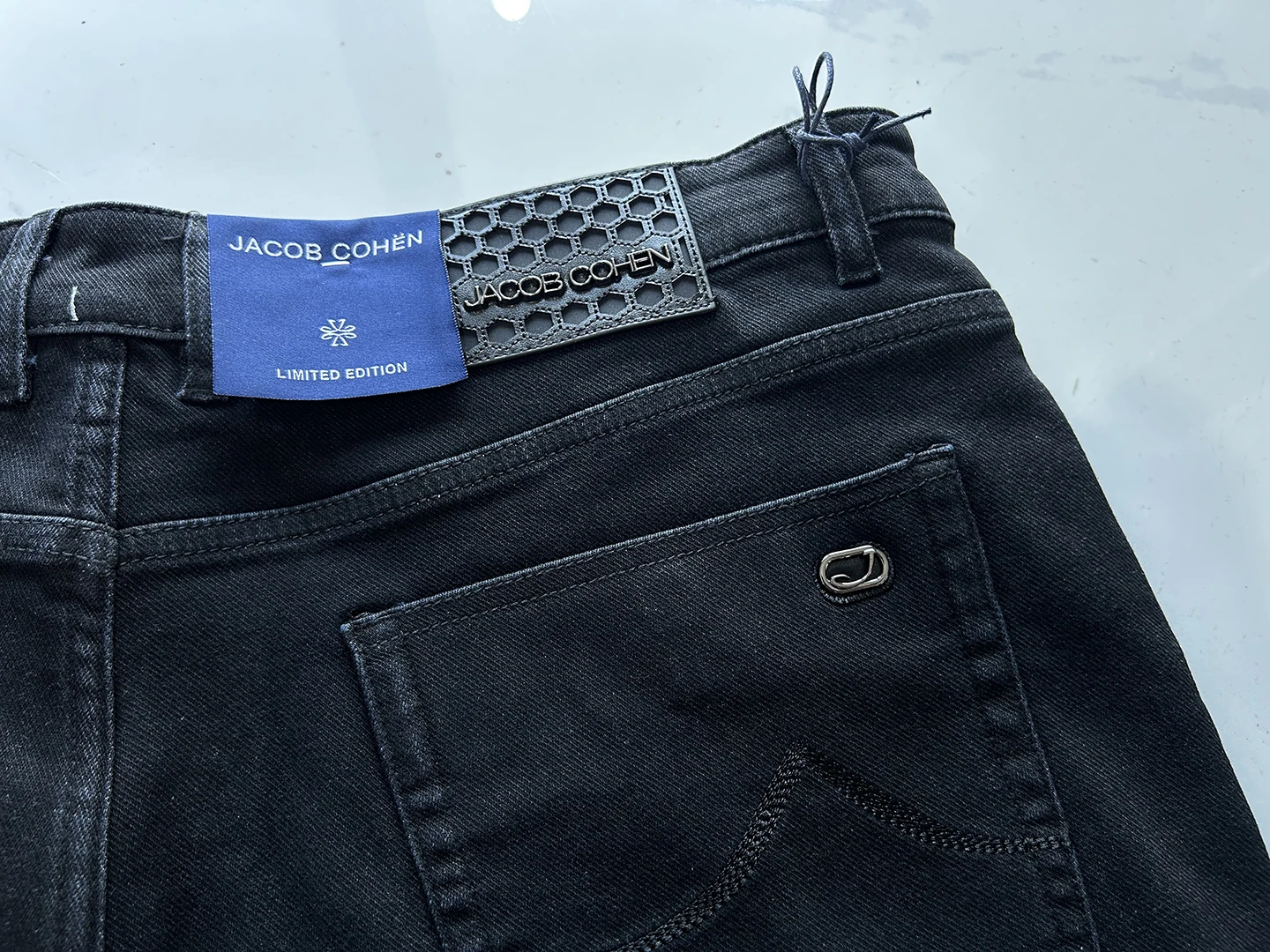 BLSK CPRT Jeans in cotone spesso da uomo 2025 Autunno Inverno nuovo ricamo business caldo di alta qualità dritto Pantaloni di grandi dimensioni 30-40
