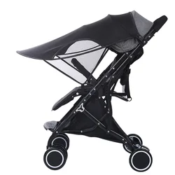 stroller sunshade stroller baby sunscreen tent strolling baby car children accessories lengthened UV protection.