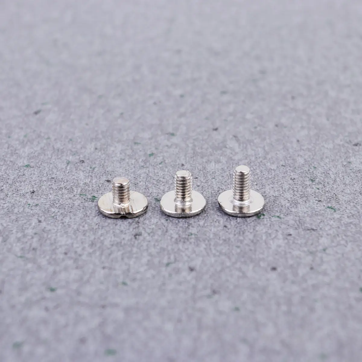 30Pcs Copper Flat Head Screws Silver 5Mm 6.5mm 8Mm Stud Rivet Fastener Belt Harness Notebook Craft DIY Flat Head Screw