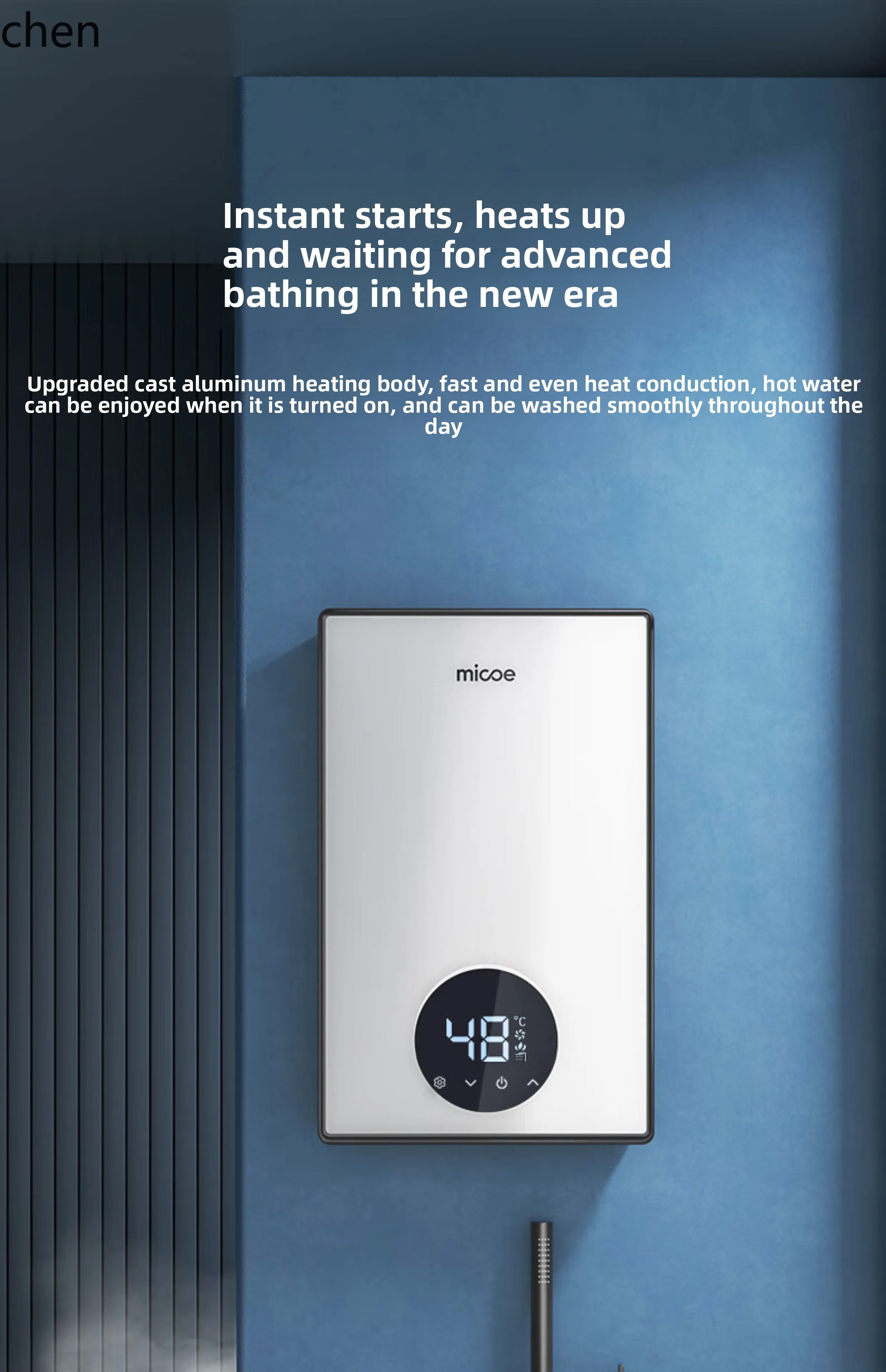 

ZML instant electric water heater intelligent frequency conversion constant temperature quick heating small over water heating