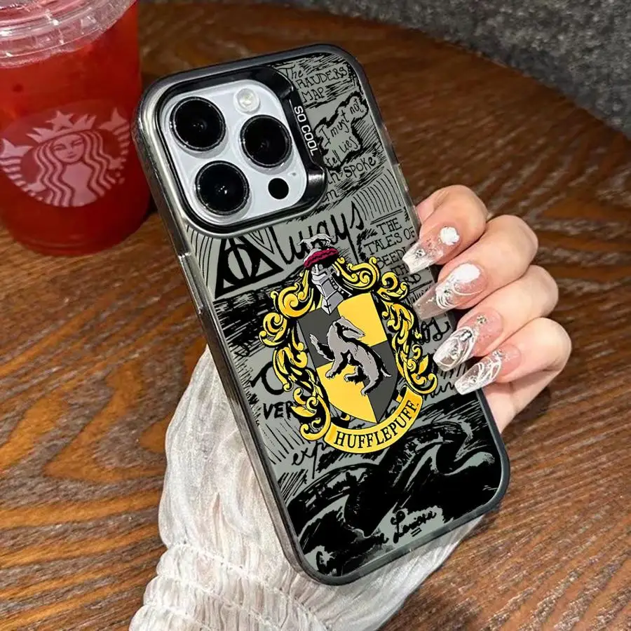 Potters Wand Art Harries Logo Phone Case for iPhone 15 16 Pro 14 Pro Max 14 13 12 11 XS X XR Plus Shockproof Mobile Soft case