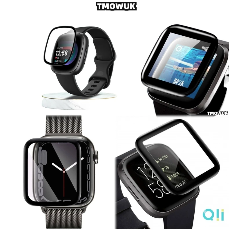 

For Fitbit Sense 2 Versa3 2 4 Inspire 3 Charge 6 5 Advanced Nano Tech Film Screen Protector Sensitive Touch Cover Shield