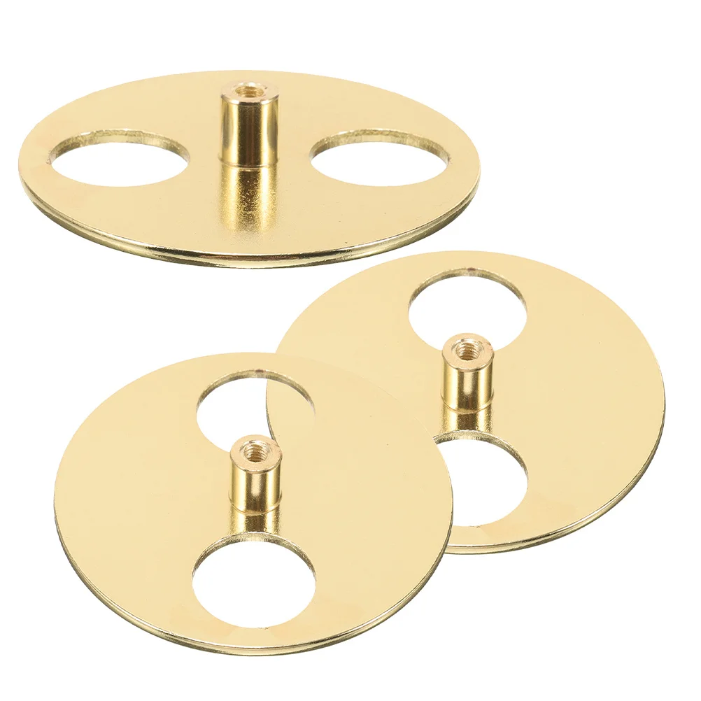 3pcs Round Metal Winder Circular Disk Replacement For Diy Music Box Accessories Precision Turntable Base Compatible With Jewelry