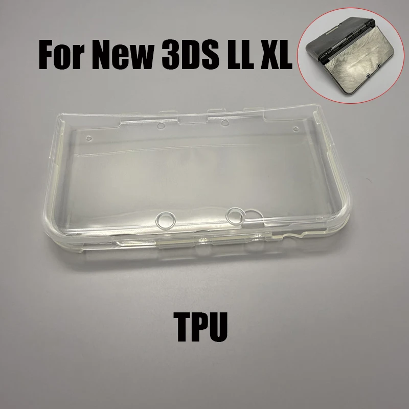 1 szt. Wysokiej jakości silikonowa osłonka TPU do konsoli New 3DS LL/NEW 3DS XL, miękka, kryształowa obudowa ochronna na konsolę do gier. — zdjęcie produktu 2