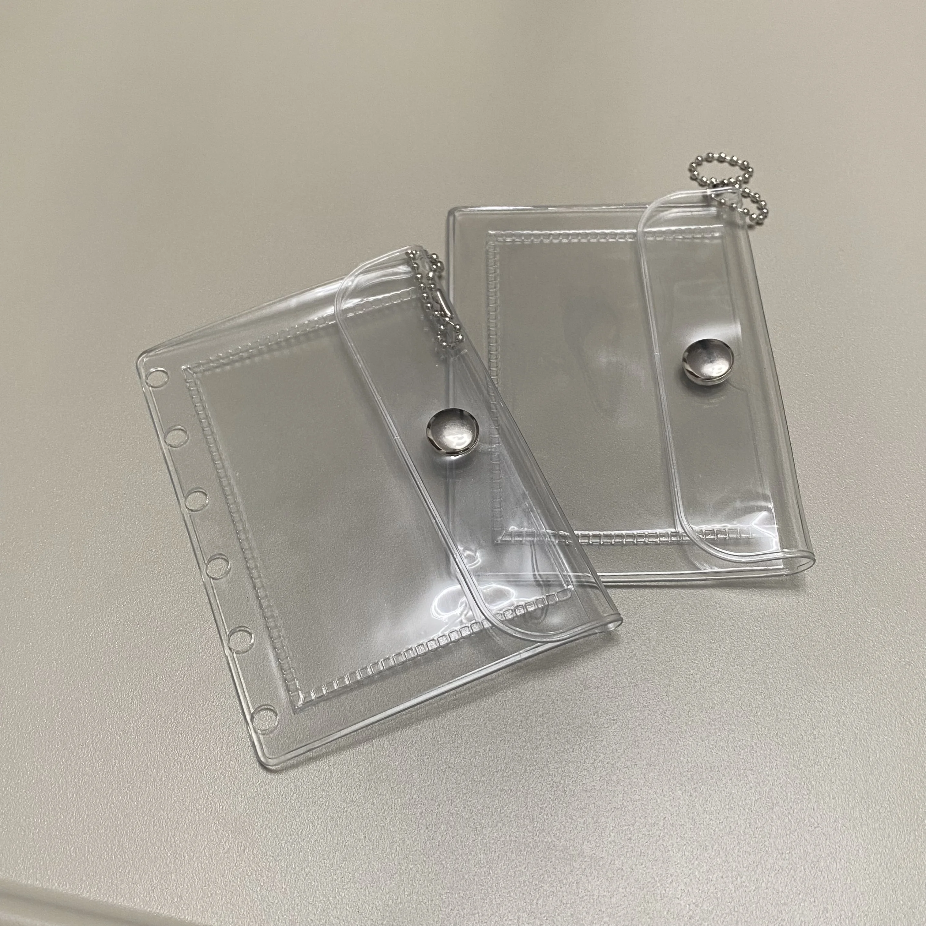 Bolsillo transparente de PVC para hojas sueltas, organizador de cuaderno, accesorios de carpeta, papelería coreana, M5