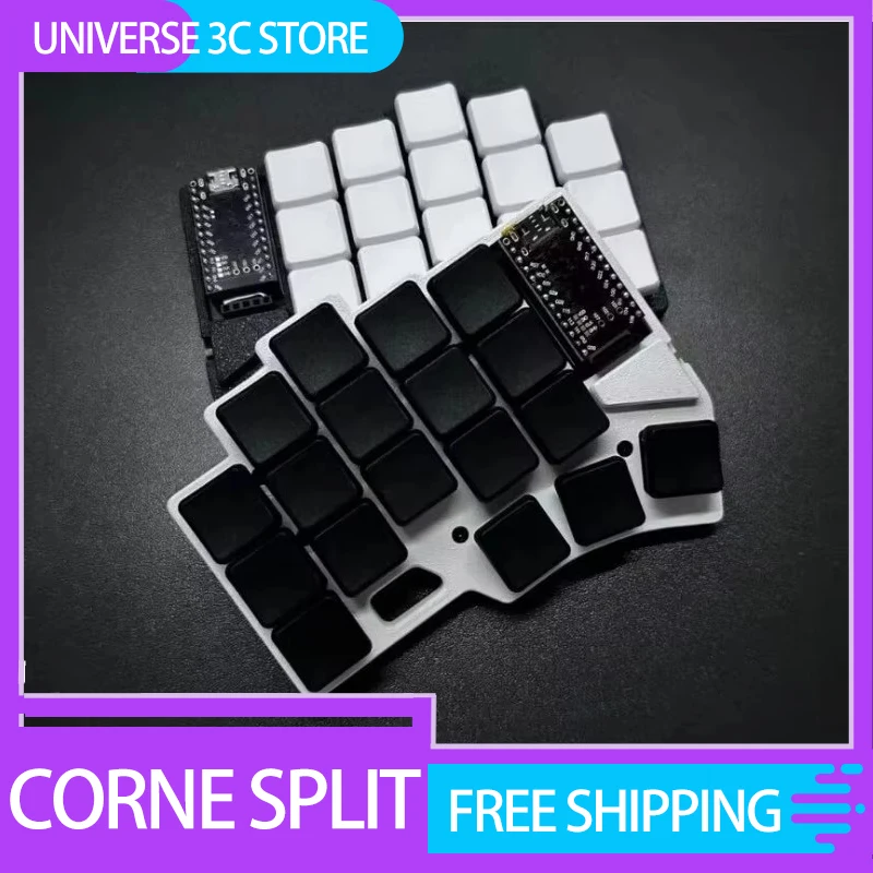 Corne Split Keyboard Temper Type Low Profile Wireless Bluetooth Keboards Zmk Customized Hot-swap Ergonomic Gaming Keyboard