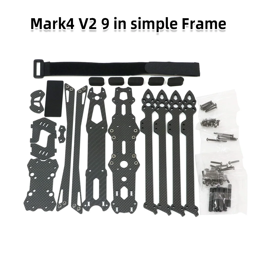 Mark4 V2 Mark 4 7 Zoll 295 mm / 8 Zoll 367 mm / 9 Zoll 387 mm / 10 Zoll 427 mm 3K Vollcarbon-TrueX-Rahmen für FPV-Kamera-Kit