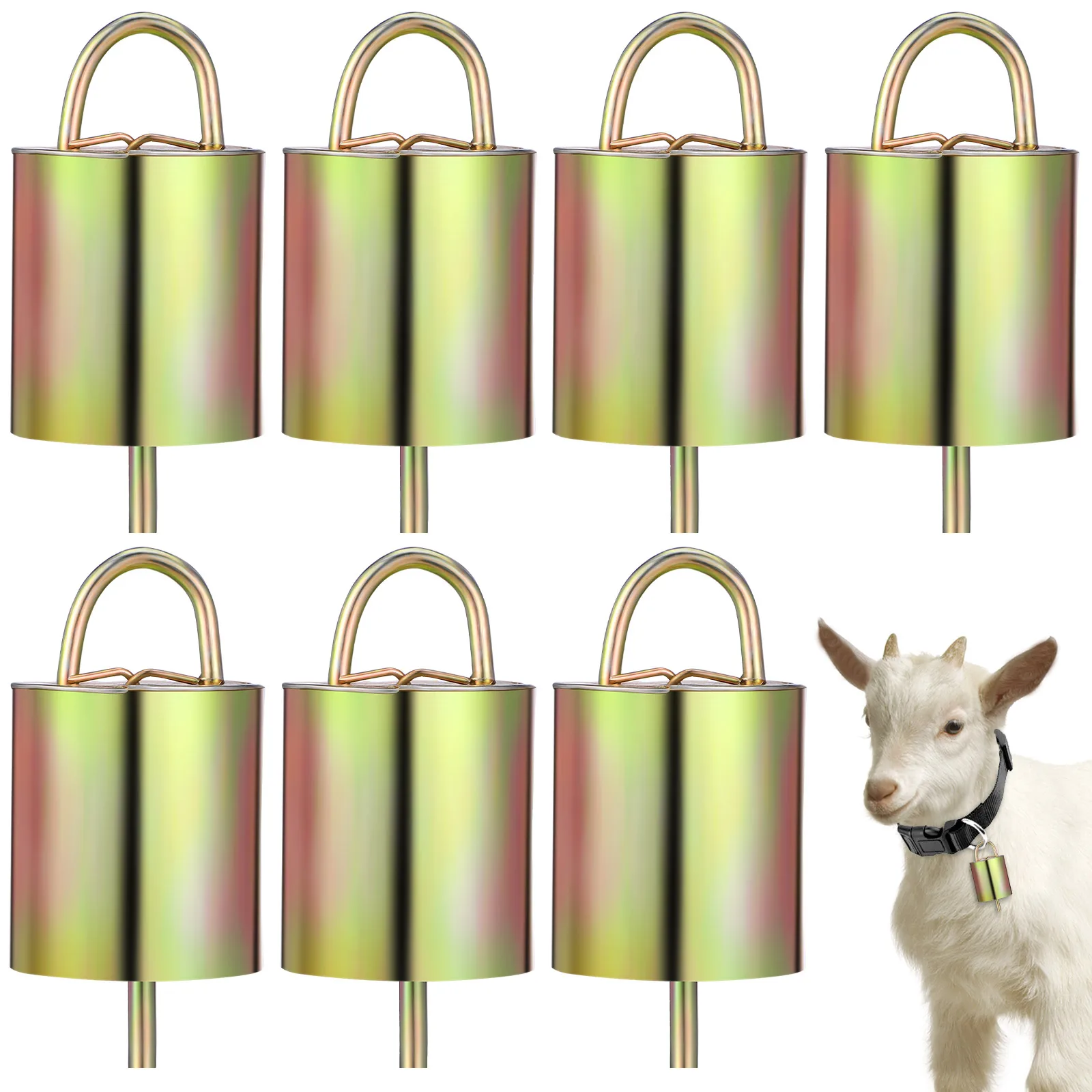 

8 Pcs Sheep Livestock Hanging Bells Bells Copper Metal Farm Animal Hanging Loud Jingle Travel Rustic Durable Christmas