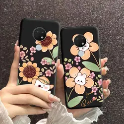 For Nokia 1.4 2.4 3.4 5.3 5.4 6.2 Case Floral Soft Silicone Beauty TPU Phone Case For NOKIA 6.3 7.2 Back Cover Luxury Fundas