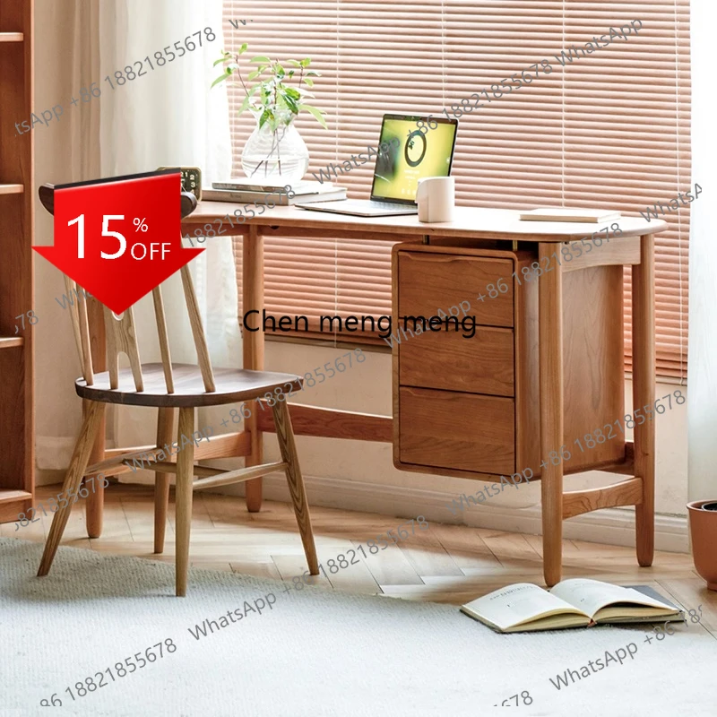 

A139 Drawer Wooden Office Desk Computer Storage Minimalist Shelves Office Desk Space Saving Standing Meuble Bureau Home Furnitur