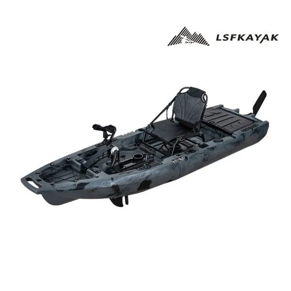 جديد وحدات الصيد كاياك 10ft دواسة القدم دواسة واحدة محرك الجلوس على أعلى الزورق #3