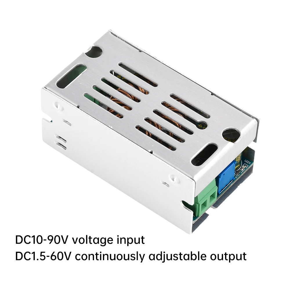 Bộ chuyển đổi buck DC-DC 6a 100w 10-90v 12v 24v 36v 48v 60v 72v 86 đến 1.5v-60v 5v 15v 19v điện áp giảm áp mô-đun điều chỉnh