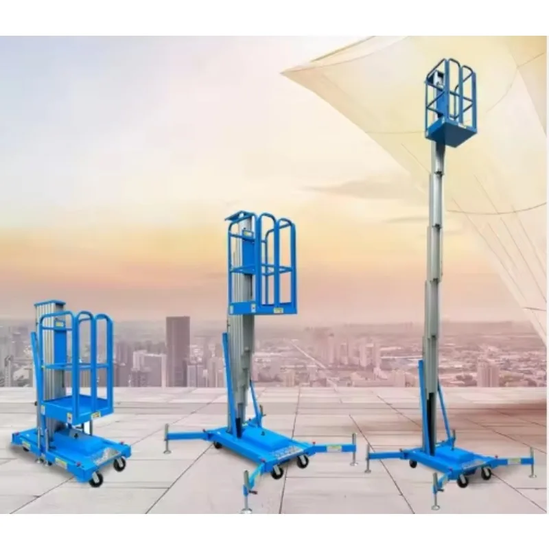 Lifting Platform Aluminum Alloy Electric Hydraulic Lift Automatic Small Mobile Aerial Work Lift